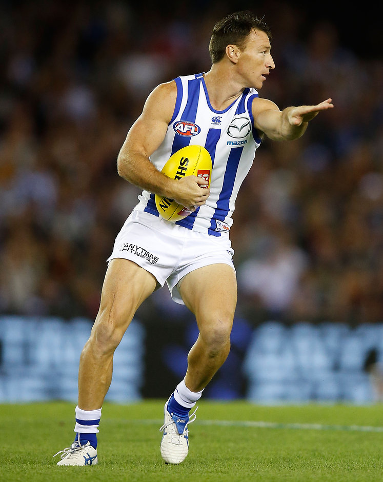 AFL 2016 Rd 01 - North Melbourne v Adelaide Brent Harvey booted three goals against the Crows - ${keywords}